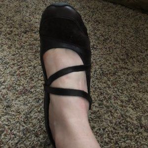 Sketchers Leather "Bikers" Mary Janes